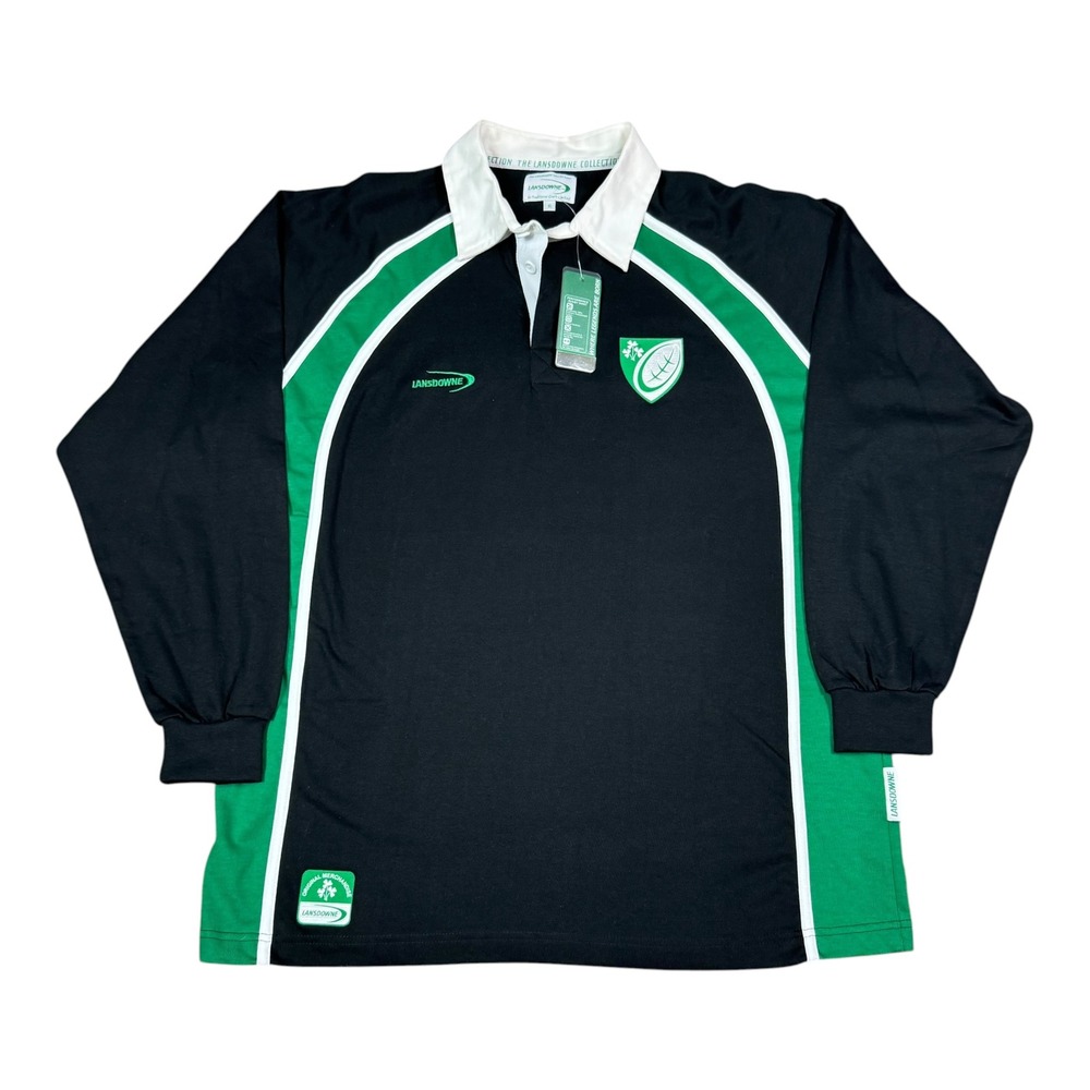 NWT Landsdowne Traditional Craft Ireland Multicolor Rugby‎ Shirt Men's XL
